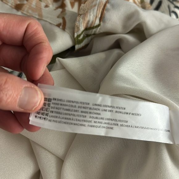 En Saison Nina Tropical Print Mini Dress Large - Picture 12 of 14